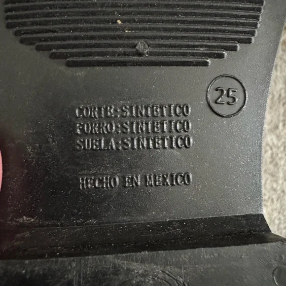 Women's sz 8 Black Winter & Rain Boots with Gold accents - Picture 4 of 5